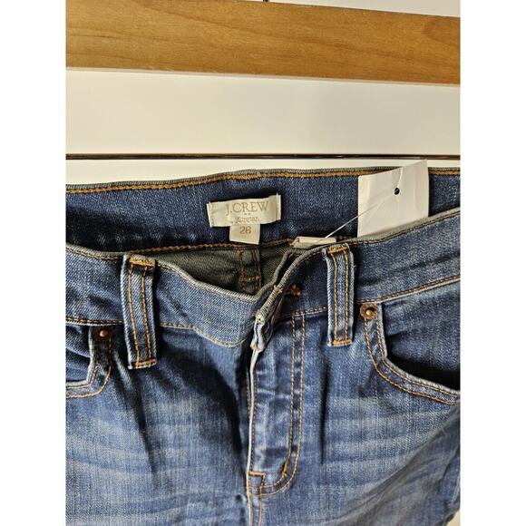 J Crew Flare Jeans Womens 26x34 Blue Mid Rise Zip Y2k Style Casual - Picture 3 of 4